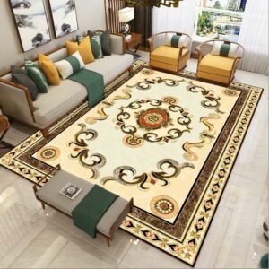 Nordic Style Living Room Coffee Table Carpet Bedroom Bedside Carpets Household Marble Pattern Floor Mat Non-slip Entry Door Mats 1