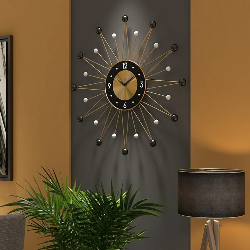 Luxury Big Wall Clock Modern Design Nordic Minimalist Silent Wall Clock Large Mediterranean Living Room Klok Home Decor ZP50WC 2