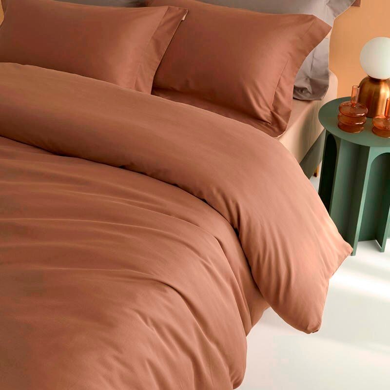 100%Organic Cotton Plain Reversible Duvet cover Brushed Weave Ultra Soft Easy Care Family size Bedding Set Bed Sheet Pillowcases 4
