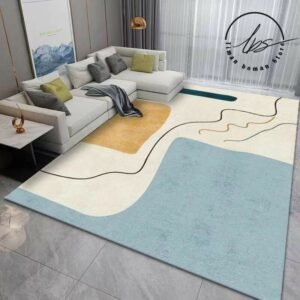 Modern Minimalist Rugs Abstract Lines Bedroom Carpet Study Floor Mat Cream Style Sofa Coffee Table Mats Home Cloakroom Carpets 1