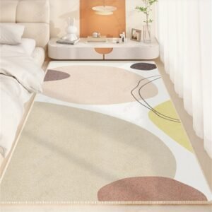 Modern Abstract Living Room Decoration Carpet Nordic Bedroom Bedside Fluffy Soft Rug Light Luxury Study Cloakroom Non-slip Rugs 1