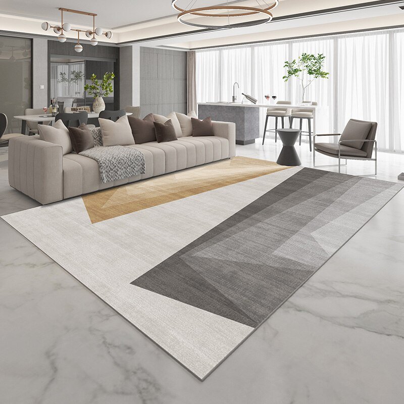 Modern Minimalist Living Room Sofa Coffee Table Carpet Bedroom Light Luxury Carpets Home Study Balcony Large Area Non-slip Rugs 6