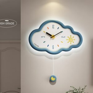 Nordic Design Wall Clocks Modern Living Room Luminous Art Wall Clock Minimalist Glow Digital Led Duvar Saati Wall Decor 1