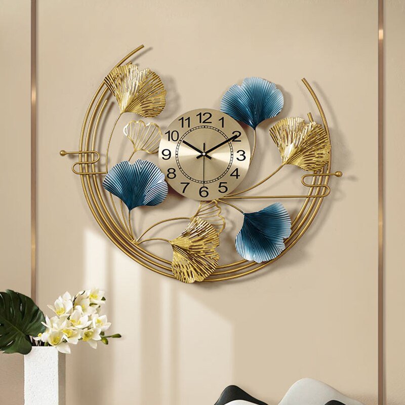 Metal Creative Wall Clock Silent Mechanism Luxury Modern Design Art Aesthetic Nordic Giant Wandklok Electronic Free Shiping 3