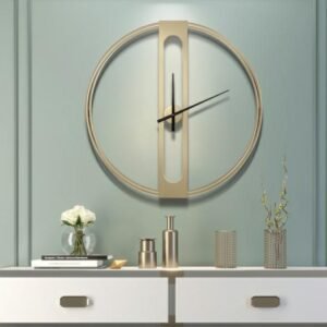 Nordic Luxury Wall Clock Modern Design Large Minimalist Gold Creative Wall Clock Metal Mute Living Room Klok Home DecorZP50WC 1