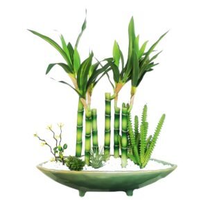 31-110cm Tall Artificial Bamboo Plants Branch Plastic Tree Silk Leaf Small Bamboo Shoot Desk Plant For Home Garden Outdoor Decor 1