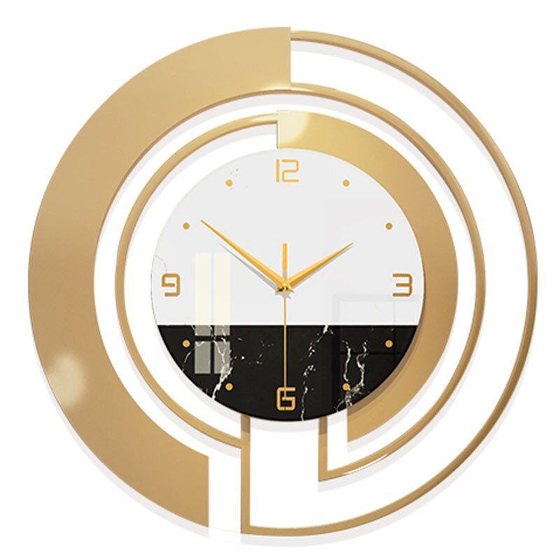 Golden Luxury Wall Watch Minimalist Mechanism Creative Electronic Wall Watch Silent Home Design Furniture Relojes Murale Gift 6