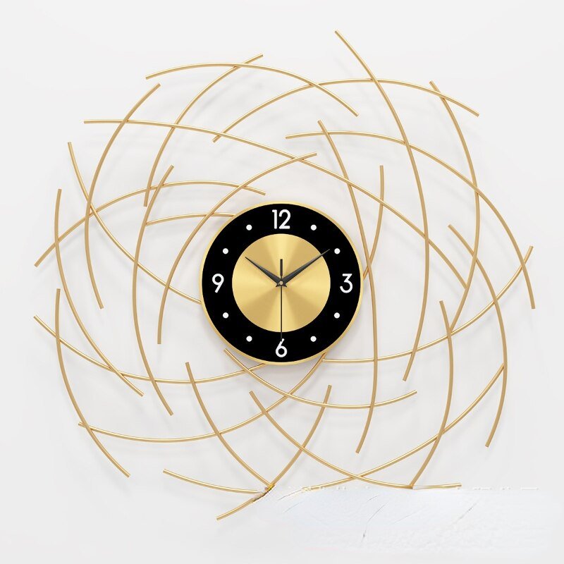 Industrial Battery Bedroom Wall Clock Modern Design Large Quiet Wall Clock Nordic Gold Reloj Pared Wall Clock Free Shiping ZP50 6