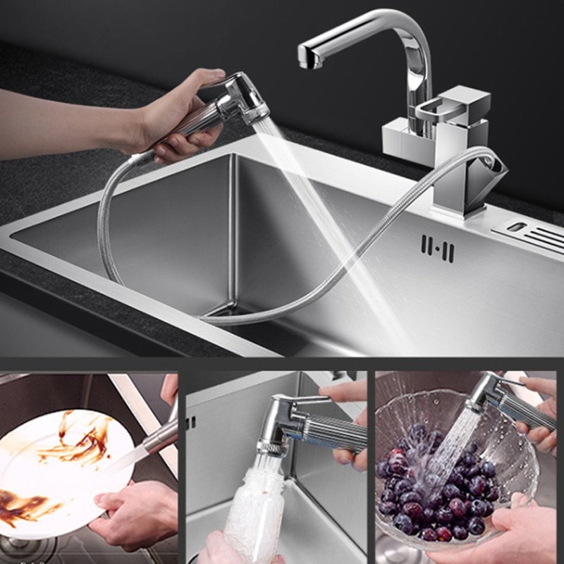 Kitchen Sink Above Counter Udermount Sinks Vegetable Washing Basin Stainless Steel Single Bowl Sinks Kitchen with Knife Holder  5