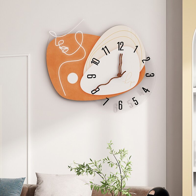 Industrial Luxury Wall Clock Large Silent Creative Designer Wall Clock Modern Design Reloj Pared Grande Wall Clock Mechanism 2