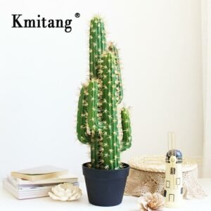 30/43cm Tropical Plants Large Artificial Cactus Tree Indoor Fake Succulent Plant Branch Plastic Desert Thorn Ball For Home Decor 1