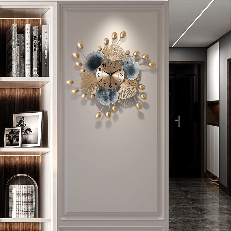 Bedroom Battery 3d Wall Clock Modern Design Flower Nordic Creative Wall Clock Industrial Reloj De Pared Wall Clock Free Shiping 2
