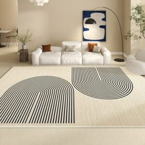 Japanese Simple Living Room Decoration Carpet Ins Cream Style Bedroom Bedsode Fluffy Soft Rug Light Luxury Study Cloakroom Rugs 1
