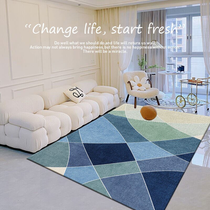 Simple Nordic Style Living Room Carpet Home Decoration Sofa Coffee Table Rug Bedroom Large Area Bedside Rugs Dirt-resistant Mats 2