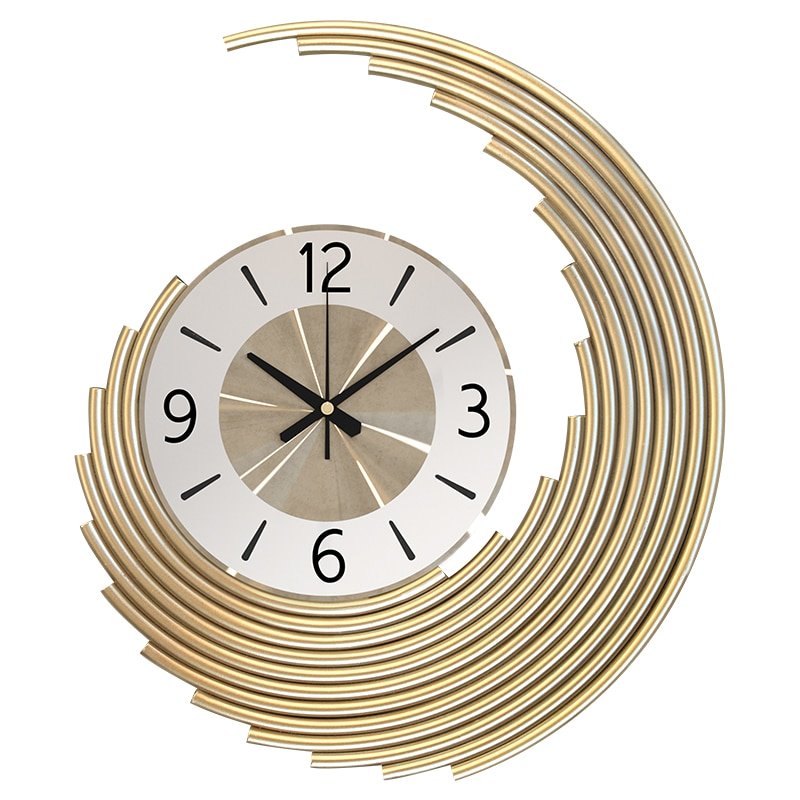 Nordic Luxury Gold Wall Clock Large Battery Industrial Creative Round Arabic Wall Clock Room Modern Reloj De Pared Home Decor 4