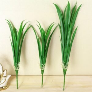 55cm Fake Magnolia Leafs Artificial Plants Plastic Grass Tropical Tree Foliage Real Touch Orchid Leaves For Home Decoration 1
