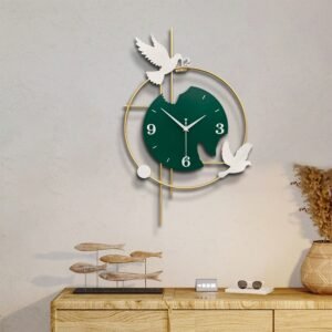 Luxury Nordic Wall Clock Hands Gift Dining Room Modern Simple Silent Metal Wall Clock Design Reloj Pared Home Accessories ZP50BG 1