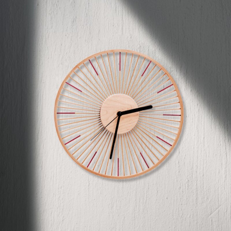 Minimalist Japanese Wall Clock Living Room Silent Wooden Wall Clock Modern Design Reloj Pared Grande Home Decor LL50WC 2