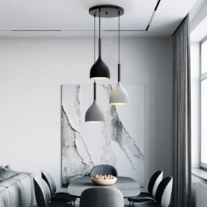 Modern Single Head Black Chandelier For Bedroom Headboard Restaurant Dining Table Kitchen Home Decorative Pendant Lights 1