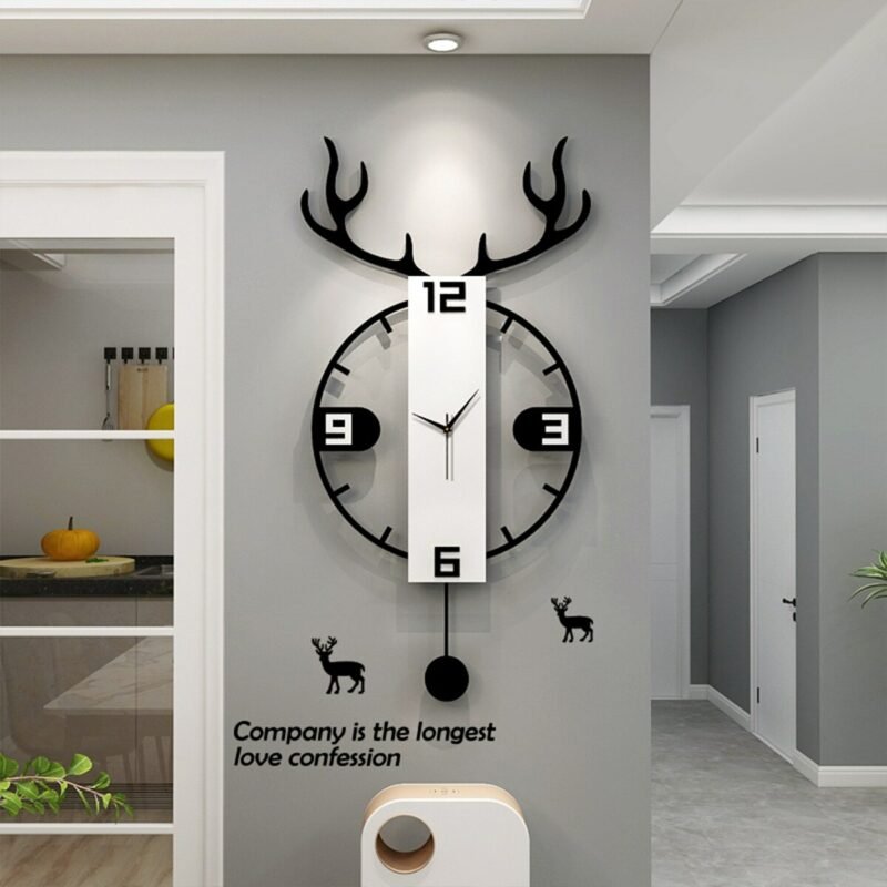 Luxury Big Wall Clock Modern Design Silent Nordic Minimalist Aesthetic Pendulum Living Room Reloj De Pared Home Decor ZP50ZB 1
