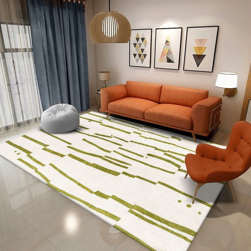 Modern Minimalist Living Room Coffee Table Rugs Crystal Velvet Sofa Floor Mats Nordic Light Luxury Entrance Mat High-quality Rug 2