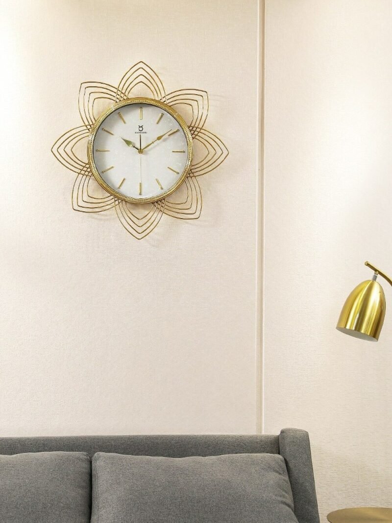 Nordic Luxury Wall Clock Living Room Large Metal Gold Wall Clock Modern Design Silent Reloj De Pared Wall Decor LL50WC 2