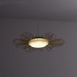 New Design Iron Flower Pendant Chandelier Lighting For Dining Table Bedroom Restaurant Kitchen Changeable Light Led Source 1