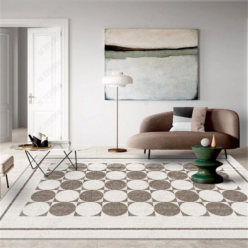 Modern Minimalist Living Room Decoration Carpet Nordic Bedroom Bedside Non-slip Soft Carpets Light Luxury Office Cloakroom Rug 2