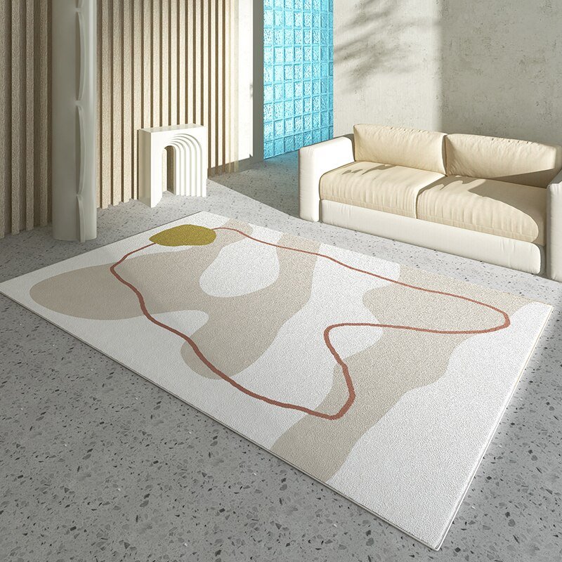 Modern Simple Living Room Decoration Carpet Nordic Abstract Bedroom Bedside Soft Carpets Home Study Room Cloakroom Non-slip Rug 3