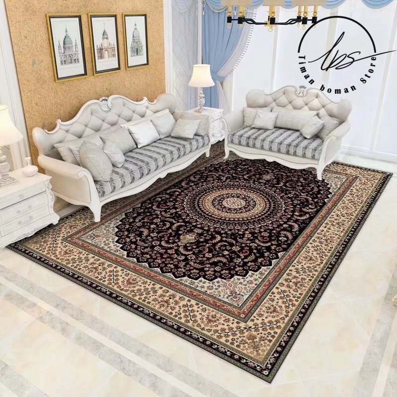 New Ethnic Rugs Persia Carpets Home Decoration Bedroom Large Rug Living Room Worship Non-slip Carpet Kitchen Dirt Resistant Mat 1