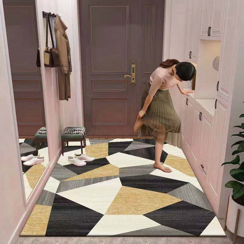 Modern Minimalist Living Room Carpet Geometric Printing Entrance Door Mat Nordic Style Kitchen Non-slip Mats Home Decorative Rug 2