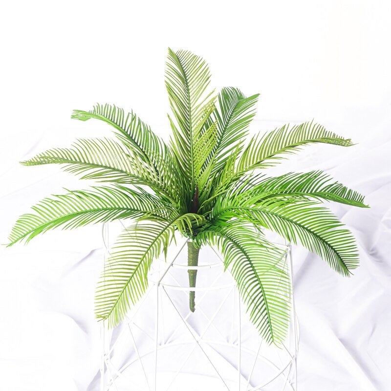 40cm Artificial Plants Cycas Palm Tree Plastic Tropical Plant Fake Tree Leaf False Fronds For Home Garden Wedding Decoration 5