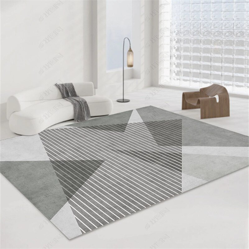 Nordic Luxury Living Room Sofa Coffee Table Carpet Geometric Hotel Homestay Decoration Carpet Home Bedroom Bedside Non-slip Rug 2