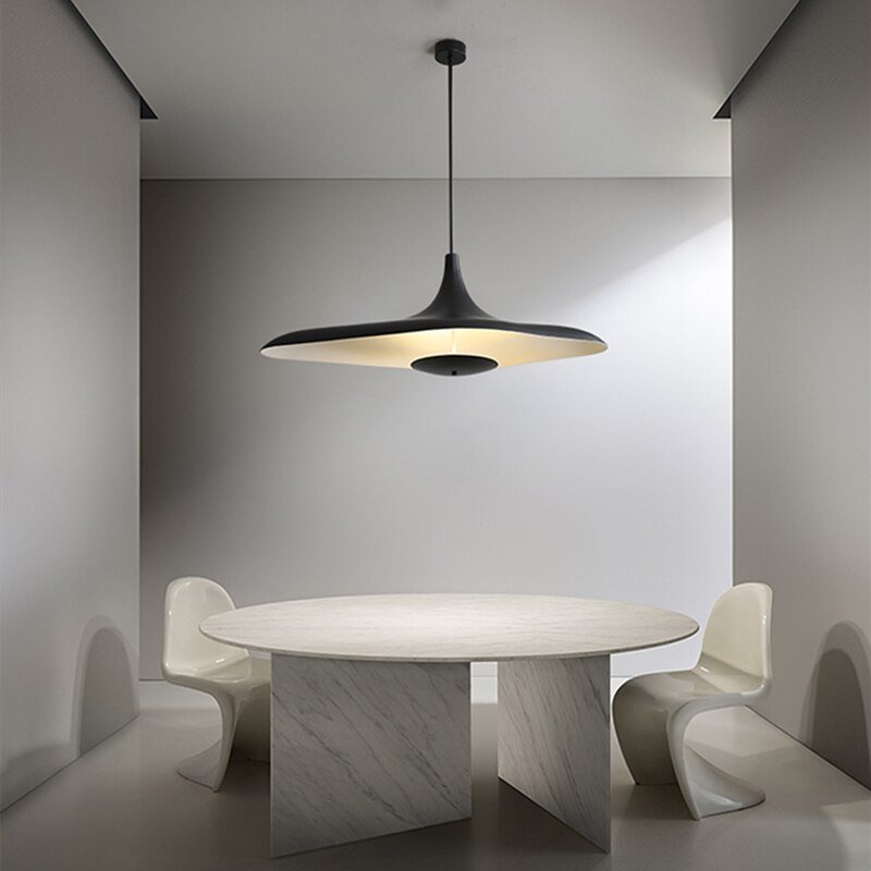 Italian Designer Restaurant Led Black Chandelier For Dining Room Coffee Shop Ceiling Lamp Creative Decorative Art Lighting 2