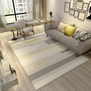 Stripe Carpet Living Room Coffee Table Carpets Home Decoration Lounge Hallway Bedroom Rugs Kitchen Non-slip Stain-resistant Mats 1