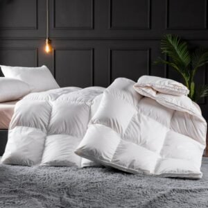 Luxury Bedding Comforter Duvet Insert White Goose Down All Season Warmth Quilted Comforter Blanket Twin Full Queen size 1