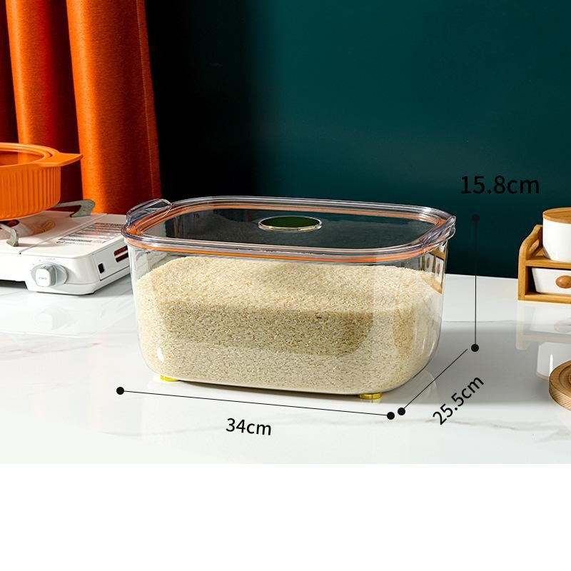 5kg/10kg Grain Rice Storage Container Cereal Dispenser with Lid Measure Cup Dry Food Flour Bucket Kitchen Organizer Cabinet 6