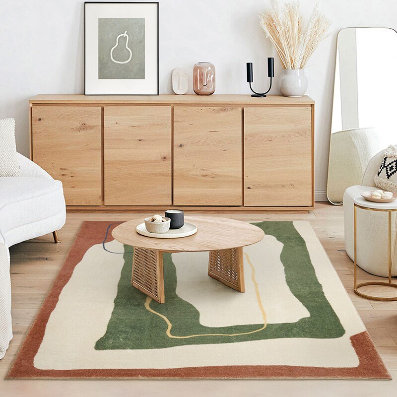 Modern Simple Hotel Homestay Decoration Carpet Light Luxury Living Room Sofa Coffee Table Rug Fluffy Soft Bedroom Bedside Rugs 2