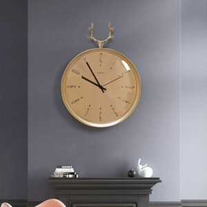 Large Silent Wall Clock Nordic Modern Design Mechanism Mute Aesthetic Antique European Living Room Reloj De Pared Home Decor 1