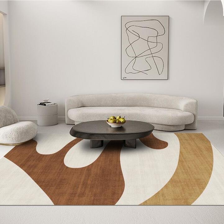 Modern Minimalist Carpet Bedroom Non-slip Rug Living Room Sofa Large Area Rugs Home Decoration Crystal Velvet Soft Floor Mats 4