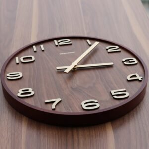 Nordic WoodWall Watch Mechanical Large Art Unique Silent Home Saatration Items Watch Original Horloge Murale Kitchen Clocks 1