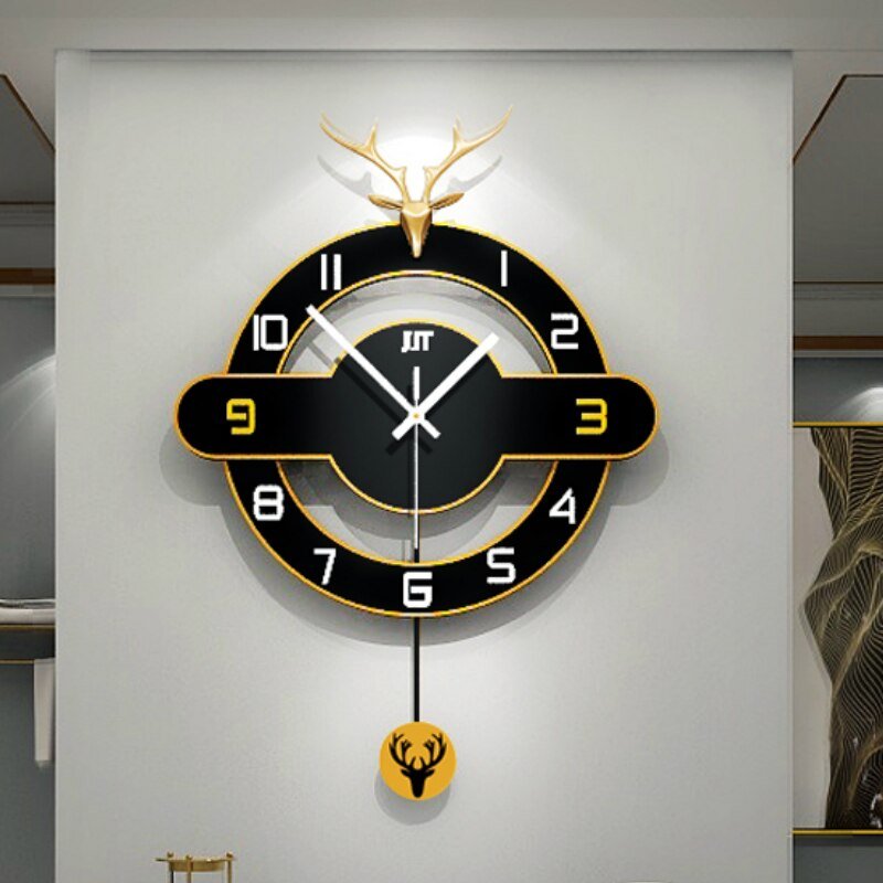 Silent Nordic Luxury Wall Clock Modern Design Big Creative Giant Minimalist Minimalist Large Living Room Reloj Pared Home Decor 3