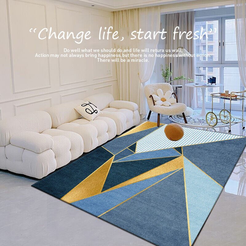 Simple Nordic Style Living Room Carpet Home Decoration Sofa Coffee Table Rug Bedroom Large Area Bedside Rugs Dirt-resistant Mats 6