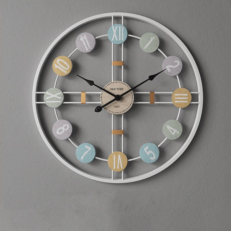 Minimalist Large Wall Clock Modern Design Silent Metal Living Room Creative Wall Clock Nordic Reloj Pared Home Decor Luxury 2