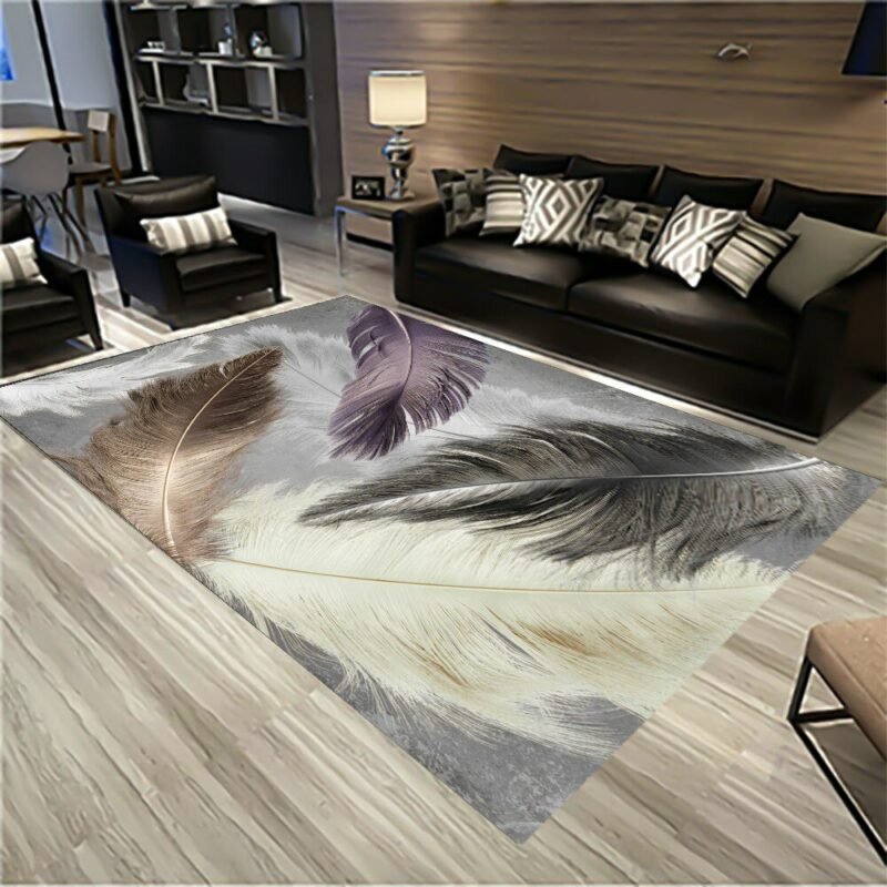 Nordic Minimalist Living Room Coffee Table Carpet Geometric Bedroom Bedside Large Carpets Machine Washable Non-slip Floor Mat 5