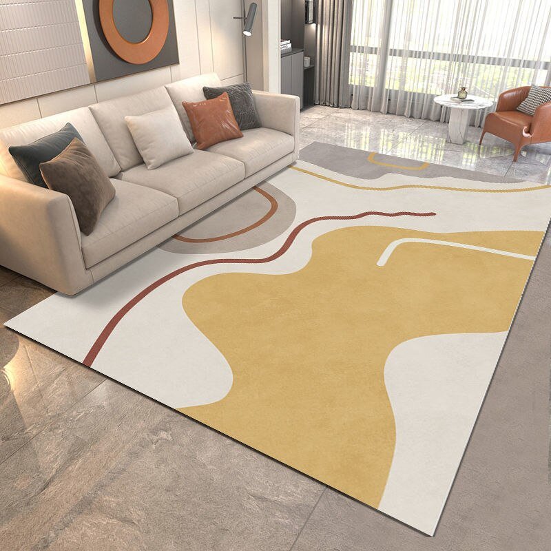 Nordic Home Decoration Living Room Coffee Table Carpet Modern Minimalist Bedroom Rugs Kitchen Non-slip Stain-resistant Floor Mat 2