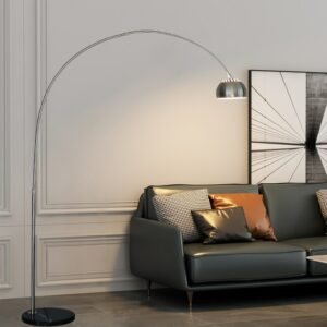 Modern Electroplating Adjustable Fishing Rod Marble Base Floor Lamp Living Room Bedroom Remote Control Decorative LED Light 1