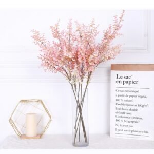 80cm 5pcs Artificial Eucalyptus Branch Real Touch Fake Plant Plastic Leaves Tropical Flower Tree for Wedding Home Decoration 1