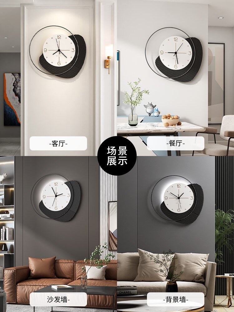 Luxury Minimalist Wall Clock Living Room Large Silent Metal Wall Clock Modern Design Reloj Pared Grande Home Decor LL50WC 4