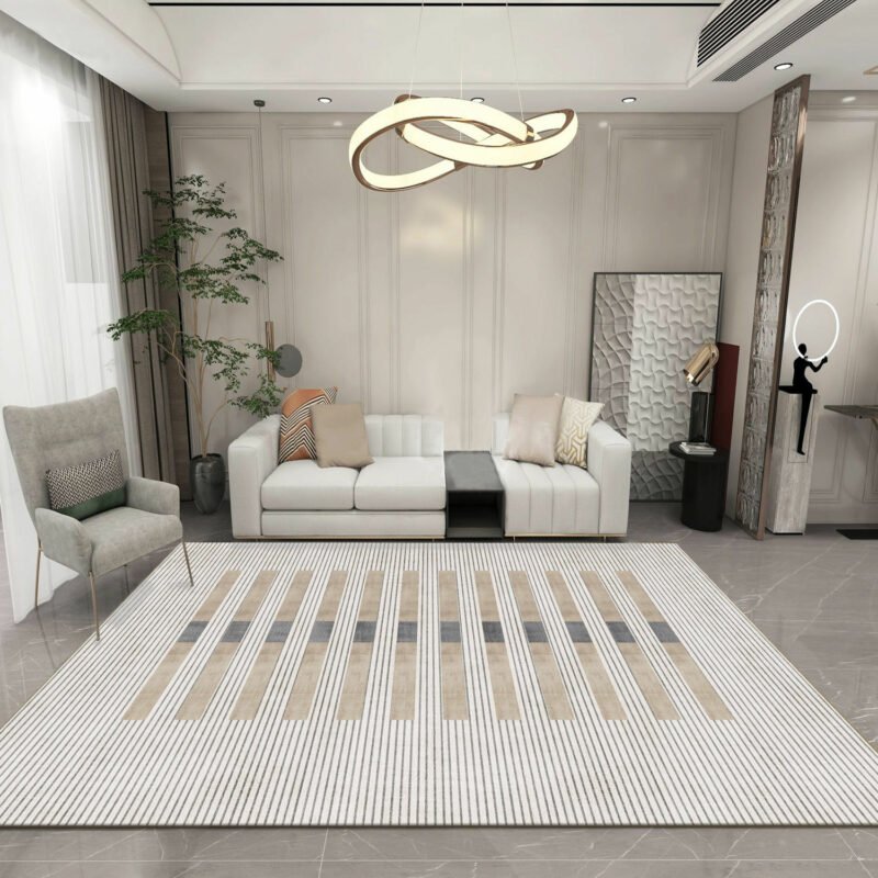 Modern Minimalist Carpet Bedroom Non-slip Rug Living Room Sofa Large Area Rugs Home Decoration Crystal Velvet Soft Floor Mats 3